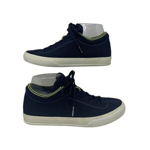 Rothy's The Lace Up Sneaker Navy Blue Knit Shoes Sneakers Women's Size 8